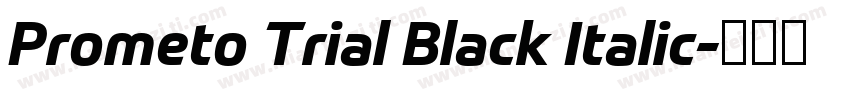 Prometo Trial Black Italic字体转换